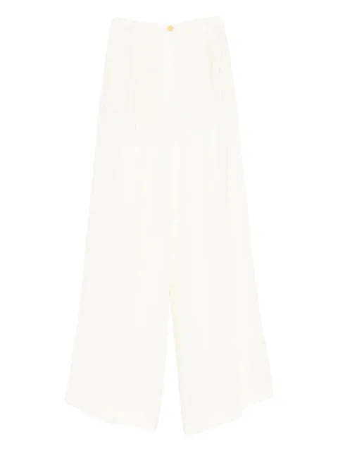 Forte Forte pleated wide-leg trousers Neutrals 14054MYPANTS