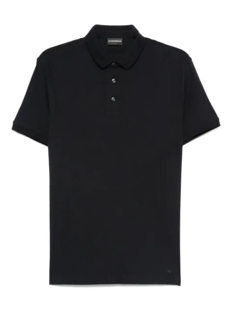 Emporio Armani cotton short-sleeve polo shirt Blue EM003012AF10762