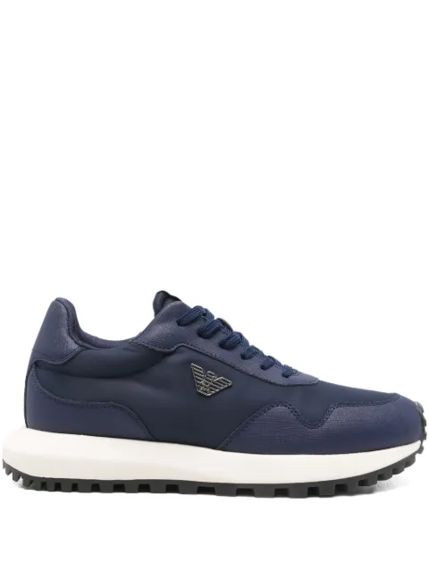 Emporio Armani logo-plaque sneakers Blue EM003738AF19532