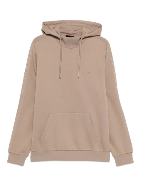 Emporio Armani embroidered-logo hoodie Neutrals EM000659AF14976