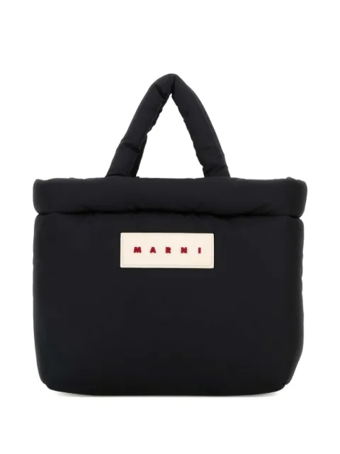Marni large puff tote bag Black BMMP0131U2P8068