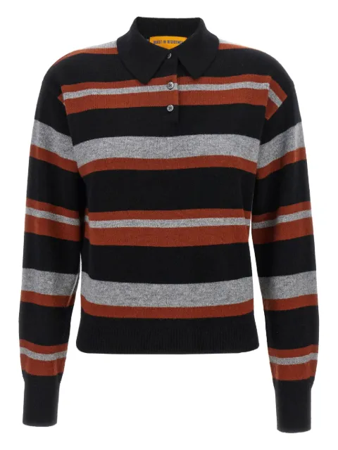 Guest In Residence Collegiate stripe polo shirt Red W30310JMBLACKCOMBO