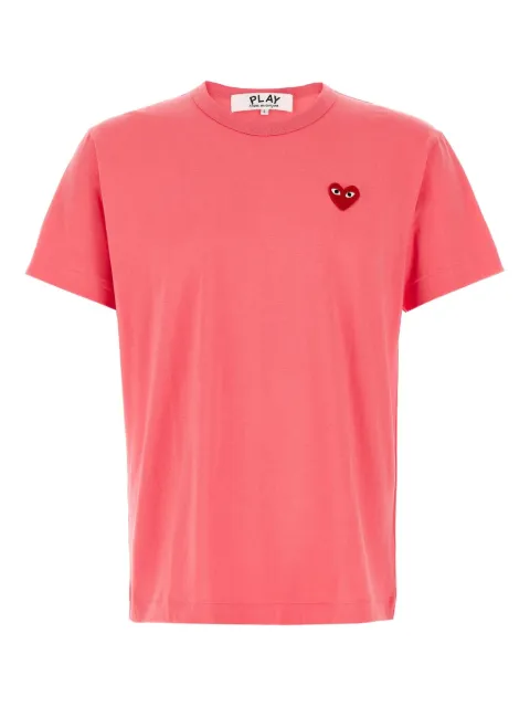 Comme Des Garçons Play heart-patch t-shirt Pink AXT272051