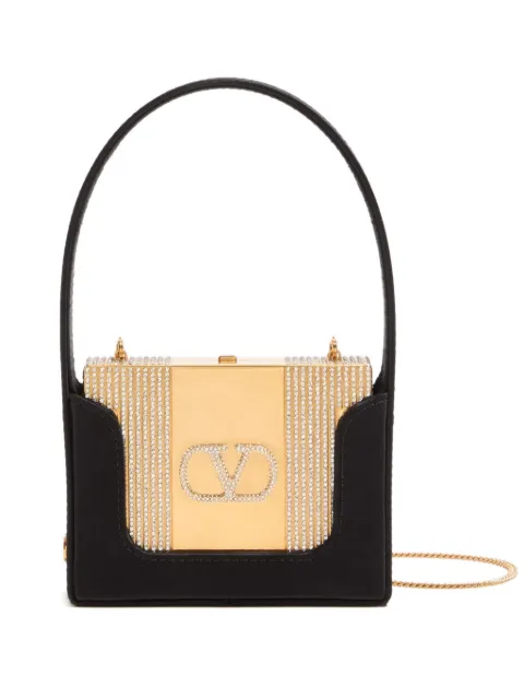 Valentino Garavani Minaumorphe crystal-embellished clutch Gold WB0S45EZJ