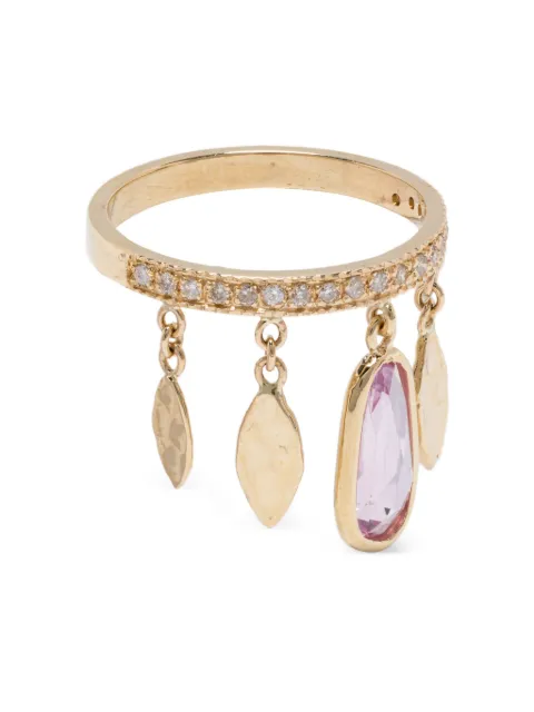 Jacquie Aiche 14CT yellow-gold pink sapphire ring Gold 2506027
