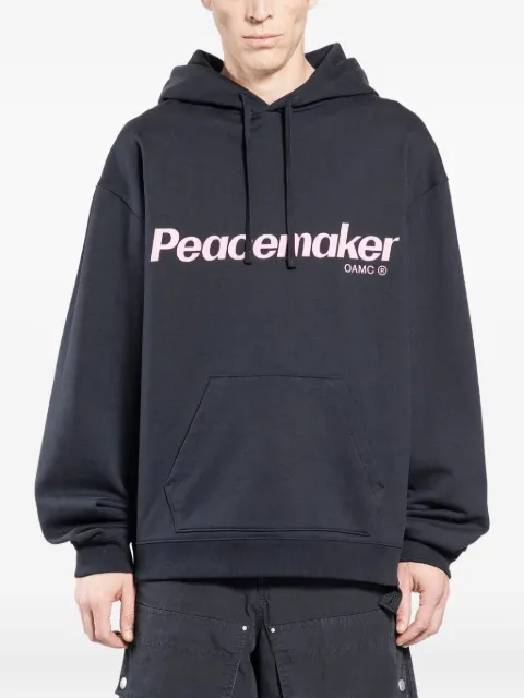 Peacemaker Oamc logo-print hoodie Black PCM1OH01GFT001099