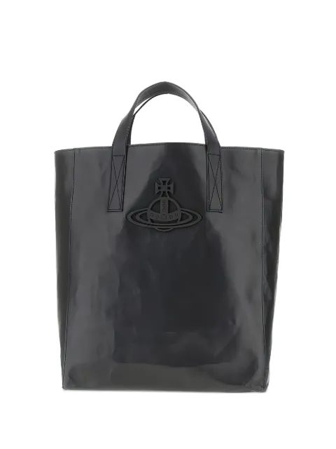 Vivienne Westwood orb-embellished tote bag Black 4D02000BUL00AN