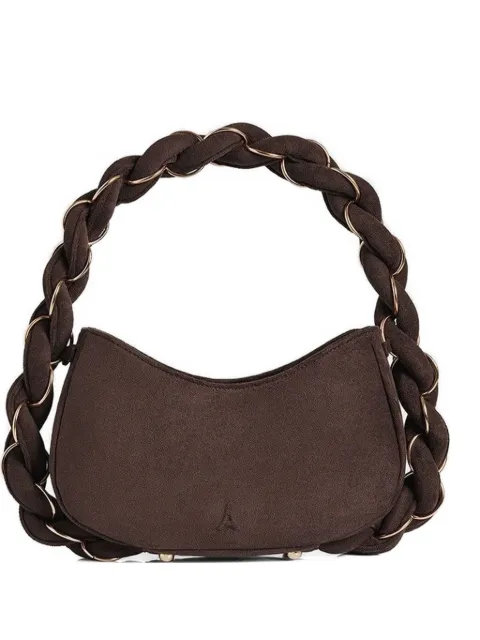 Manière De Voir Somme suede handbag Brown ACC1314