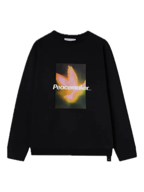 Peacemaker Oamc graphic-print crewneck sweatshirt Black PCM1ON01HFT001099