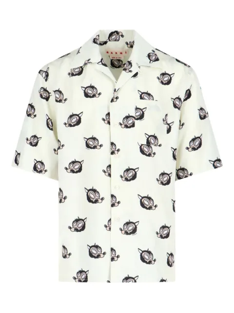 Marni short-sleeved shirt Neutrals CUMU0213A5UTVA51