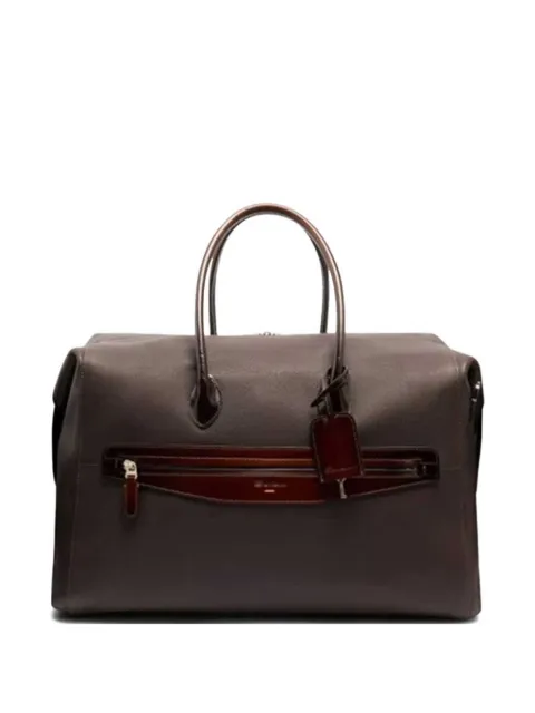 Santoni leather top-handle travel bag UIBBA2646BSACSUT50