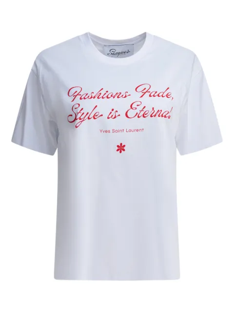 Semper graphic-print T-shirt White TSHIRTQUOTEYVES