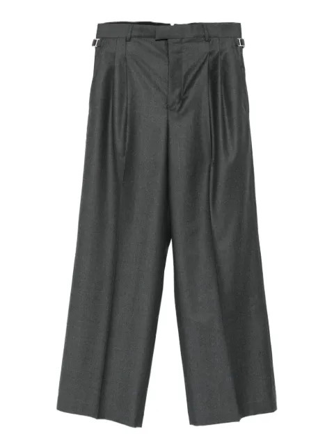 AMI Paris pleated tab trousers Grey HTR812WV0023