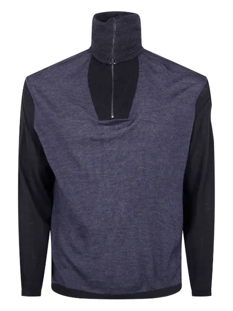 Emporio Armani half-zip wool sweatshirt Blue EM001516AF14199