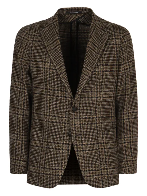 Tagliatore checkered two-button jacket Neutrals 1SMC22KC90058