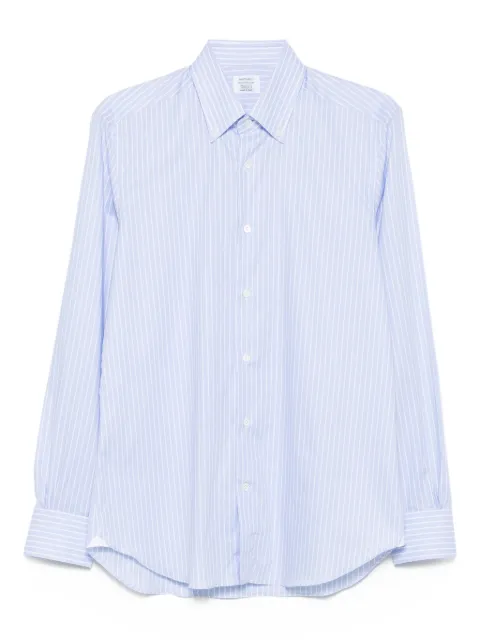 Mazzarelli striped-pattern shirt Blue 1257COLLO075SR