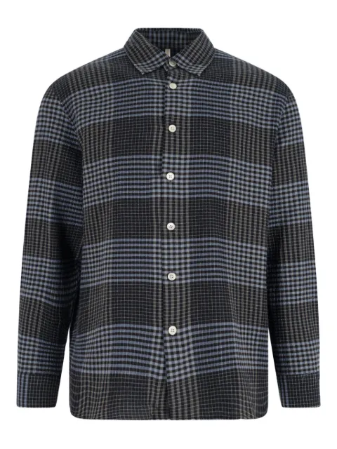 Sunflower checked long-sleeved shirt Black 1260
