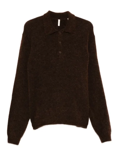Sunflower polo-neck buttoned sweater Brown 3074