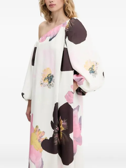 Stine Goya off-shoulder floral print maxi dress White SGPF25D1372395