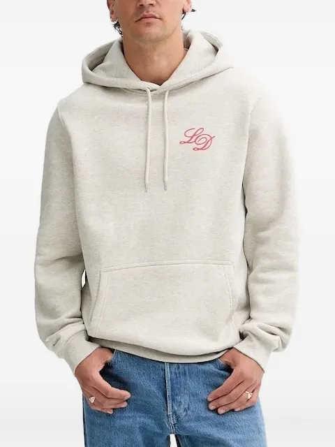 Les Deux LD logo-embroidered hoodie Grey 1000199