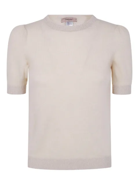 TWINSET puff-sleeve wool sweater Neutrals 252TP3581