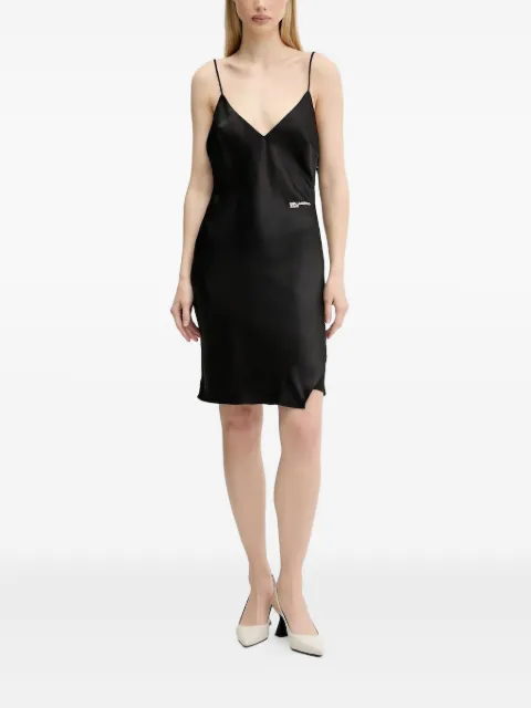 Karl Lagerfeld Jeans spaghetti-straps mini dress Black A3W13045999