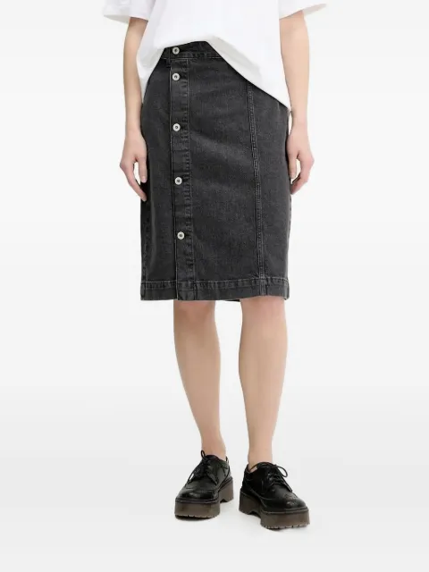Karl Lagerfeld Jeans button-front denim skirt Grey A3W120101BJ