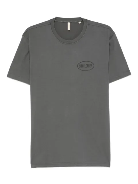 Sunflower oval-logo cotton T-shirt Grey 2051