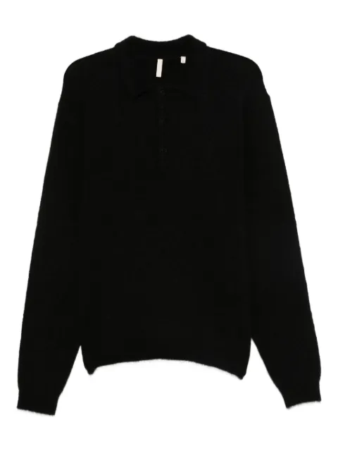 Sunflower polo-collar sweater Black 3074