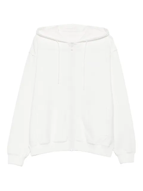 MM6 Maison Margiela zip-up hoodie White SH0HG0006M25014