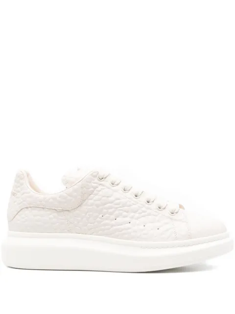 Alexander McQueen Oversized textured sneakers Neutrals 807881WHAEG