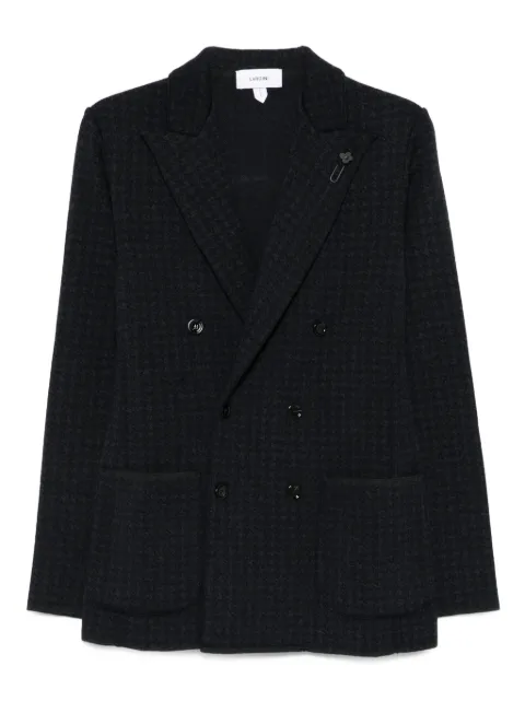 Lardini houndstooth double-breasted jacket Blue CNLJM57AA65002