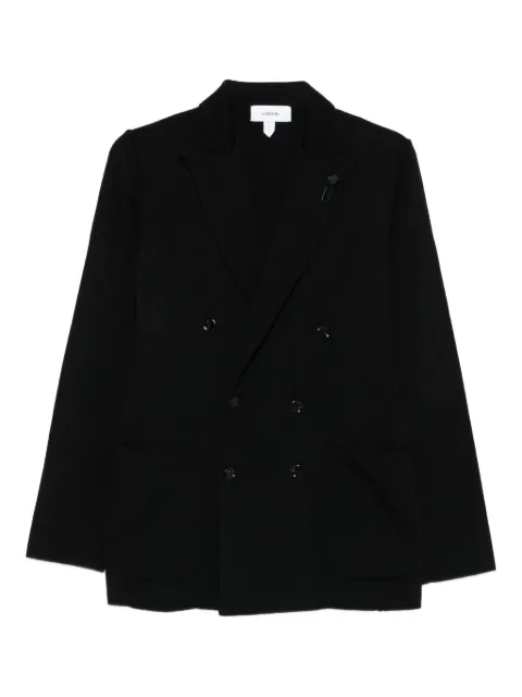 Lardini double-breasted wool jacket Black CNLJM57CN65000