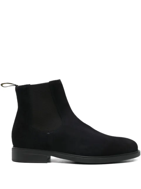 Doucal's elastic-panel suede boots Blue DU3488MARCUF024NB00