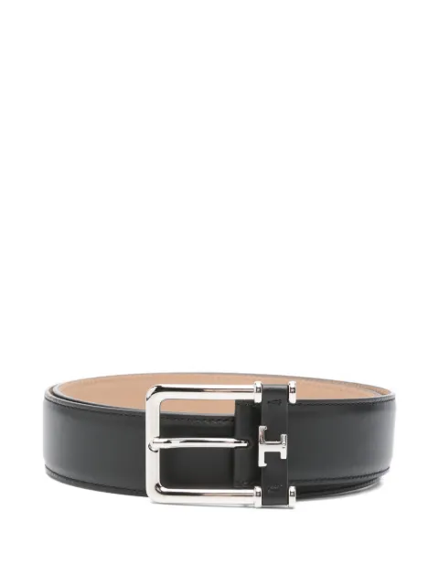 Tod's leather logo-detail belt Black XCMCQS50100QNT
