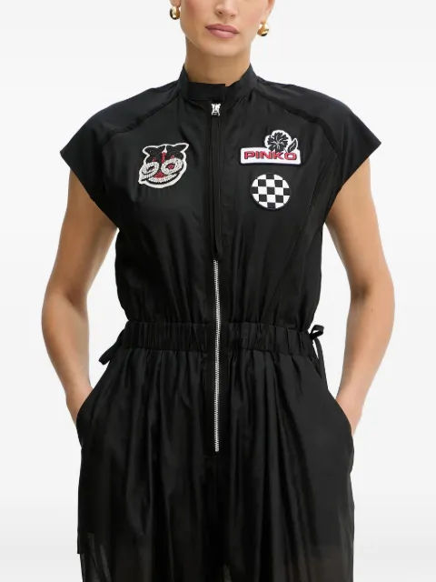 PINKO embellished zip-front jumpsuit Black 105239A2M7