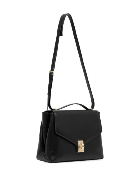 Furla flap-front ring-detail tote bag Black WB01516BX3227