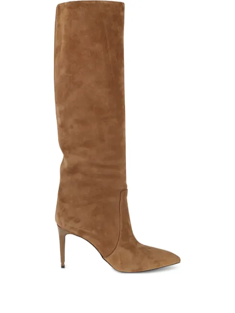 Paris Texas 85mm suede leather knee-high boots Brown PX757XV003