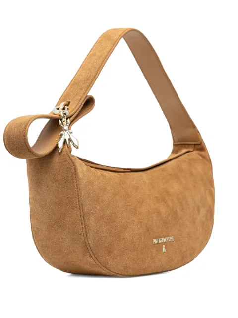 Patrizia Pepe New Moon suede tote bag Brown 8B0274L152