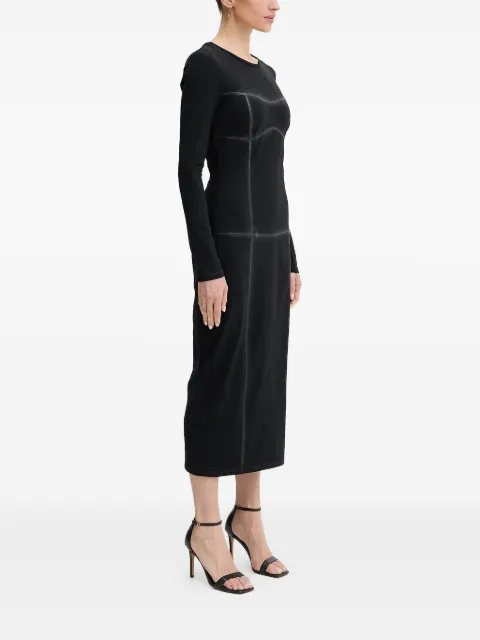 Patrizia Pepe long-sleeve midi dress Black 8A1523J129