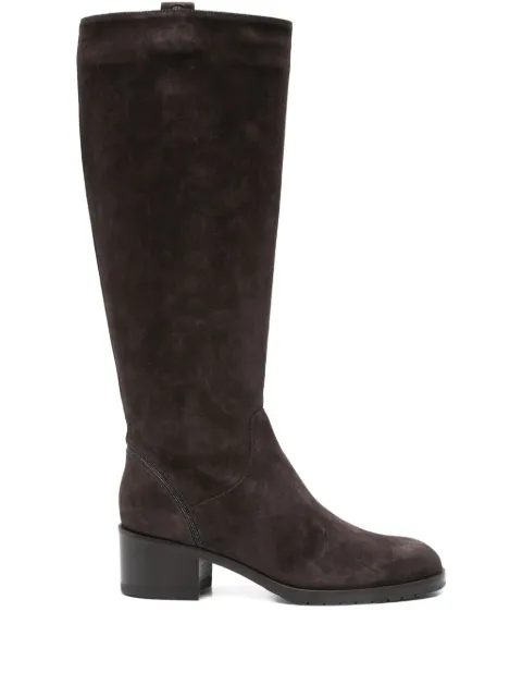 Doucal's 50mm leather knee-high boots Brown DD8830ROXAPF790TL03