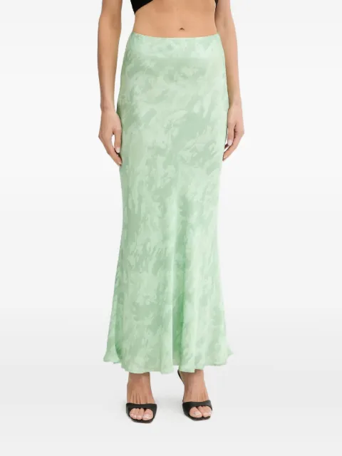 PINKO printed bias-cut midi skirt Green 105160A2JM