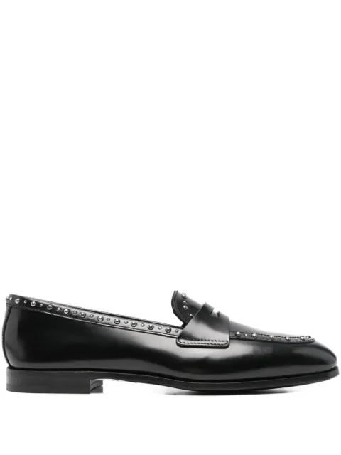 Church's Onyx Met. studded penny loafers Black DD00999EM