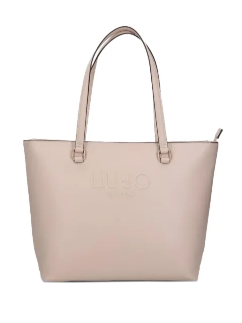 LIU JO logo-embossed top-handle bag Neutrals AF5321E008751308