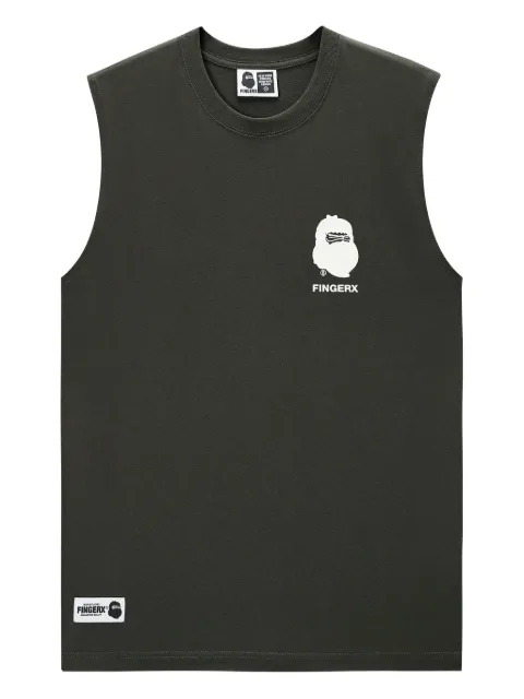 FINGERCROXX graphic-print muscle vest Green FFXVTM00855X