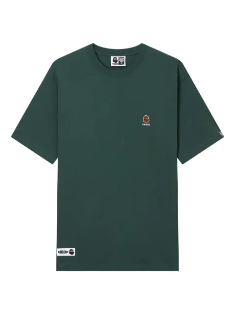 FINGERCROXX embroidered-logo T-shirt Green FFXTEM00839X