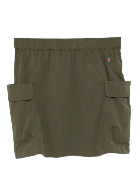 FINGERCROXX logo-patch skirt Green FFXSKW00969X