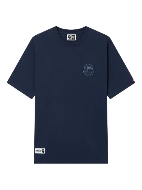 FINGERCROXX embroidered-detail T-shirt Blue FFXTEM00840X