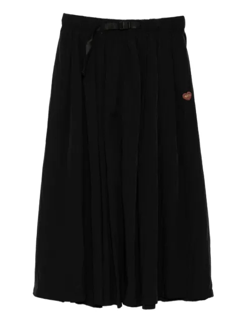 FINGERCROXX belted midi skirt Black FFXSKW00960X