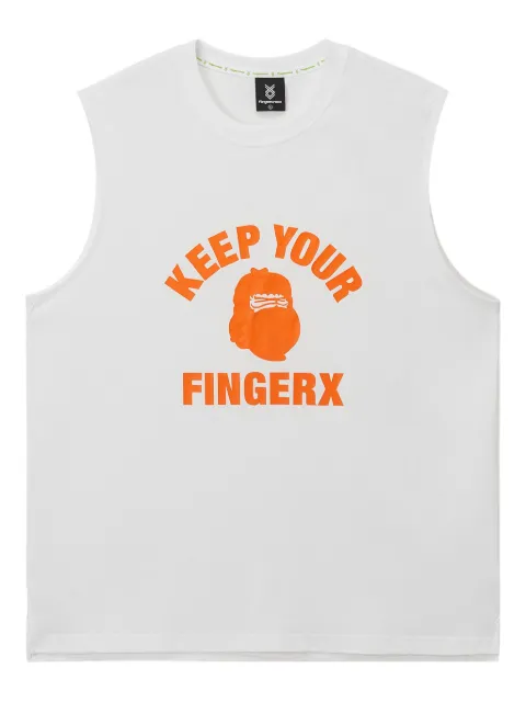 FINGERCROXX graphic print vest White FFXVTM00905X